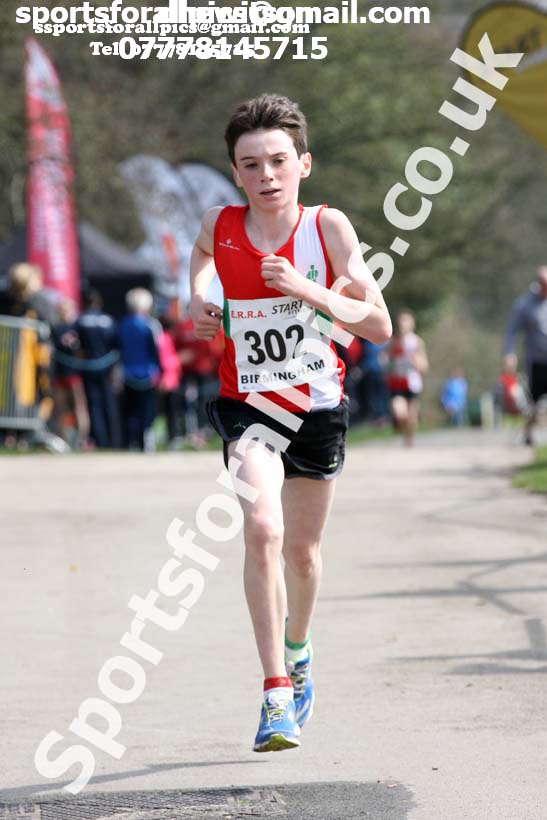Boys under-15s 5k road race, 2018 ERRA Under-17s and Under-15s 5k Champs, Sutton Coldfield. Photo: David T. Hewitson/Sports for All Pics